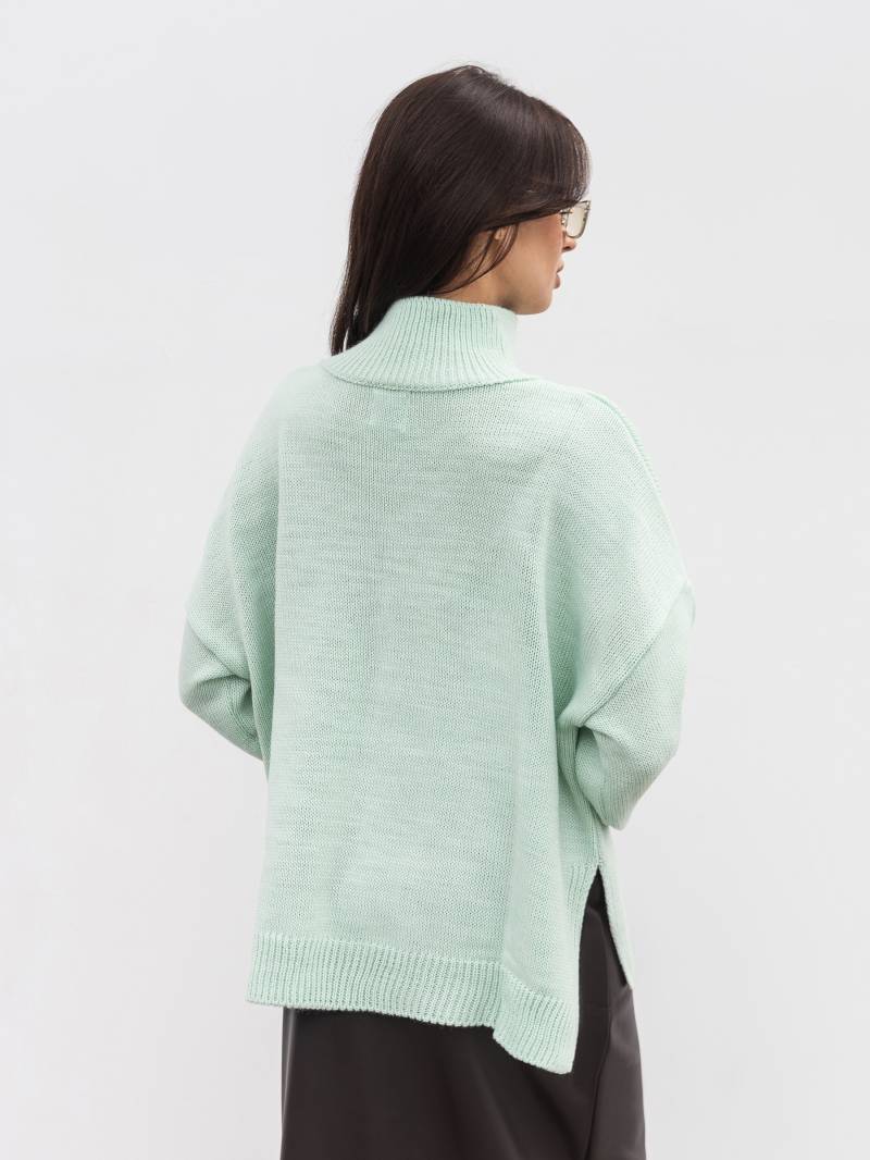 Свитер "Англия" Romashka, Бирюзовый, One size 20657