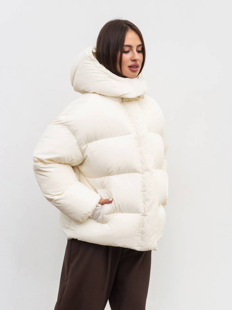 Пуховик "Монблан" Romashka, Молочный, XS|S 19866