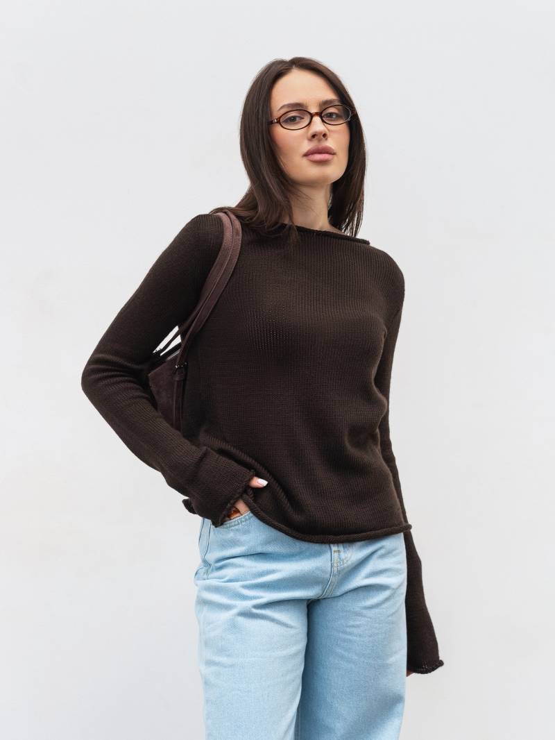 Лонг "Нуар" Romashka, Коричневый, One size 20076