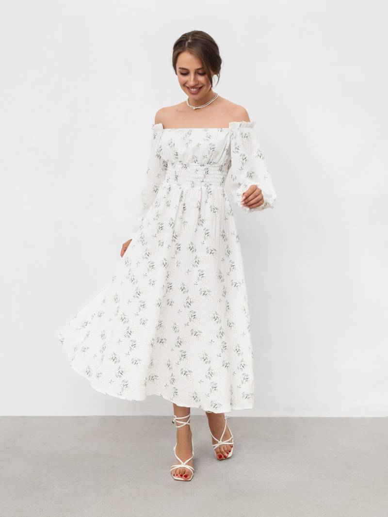 Платье «Медельин» Romashka, Белый+, S|M 18108