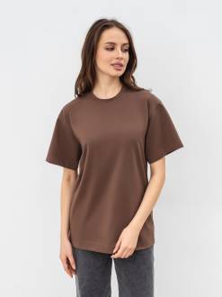 Футболка «Портленд» Romashka, Коричневый, One size Petite 17610