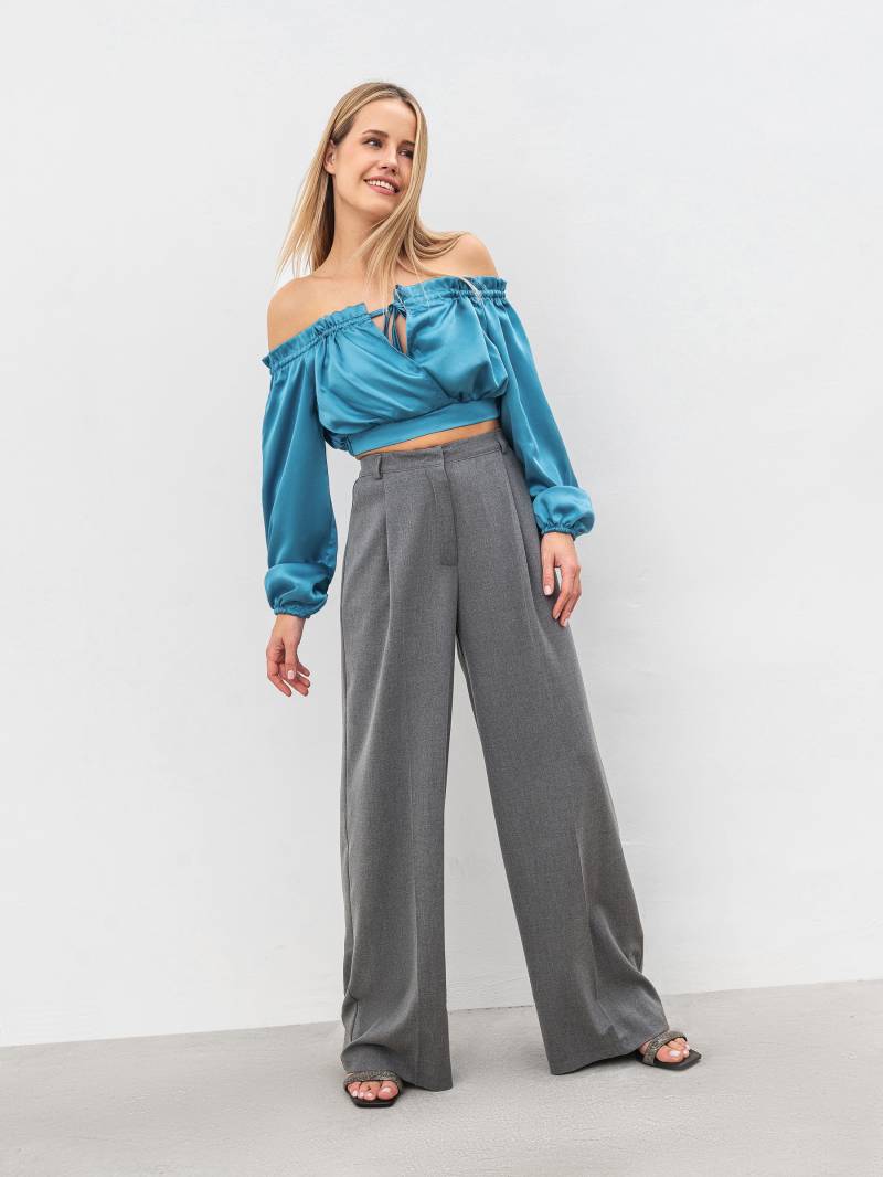 Блуза "Монпелье" ROMASHKA, Голубой M|L 14054