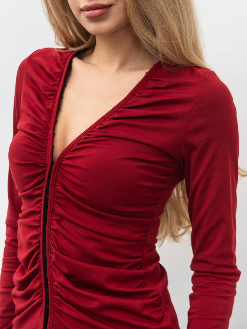 Лонг "Клио" Romashka, Бордовый, XS|S 19715