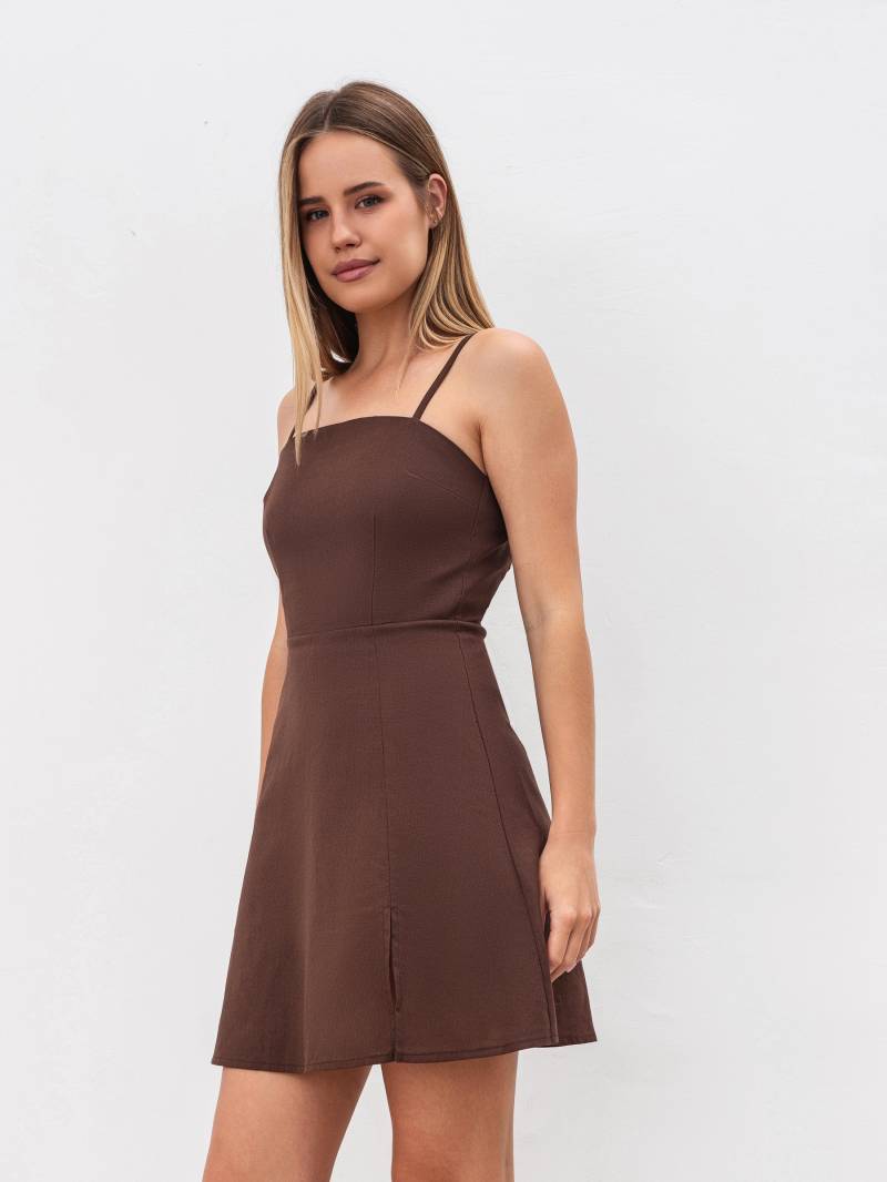 Платье "Капучино" Romashka, Коричневый, S 19459