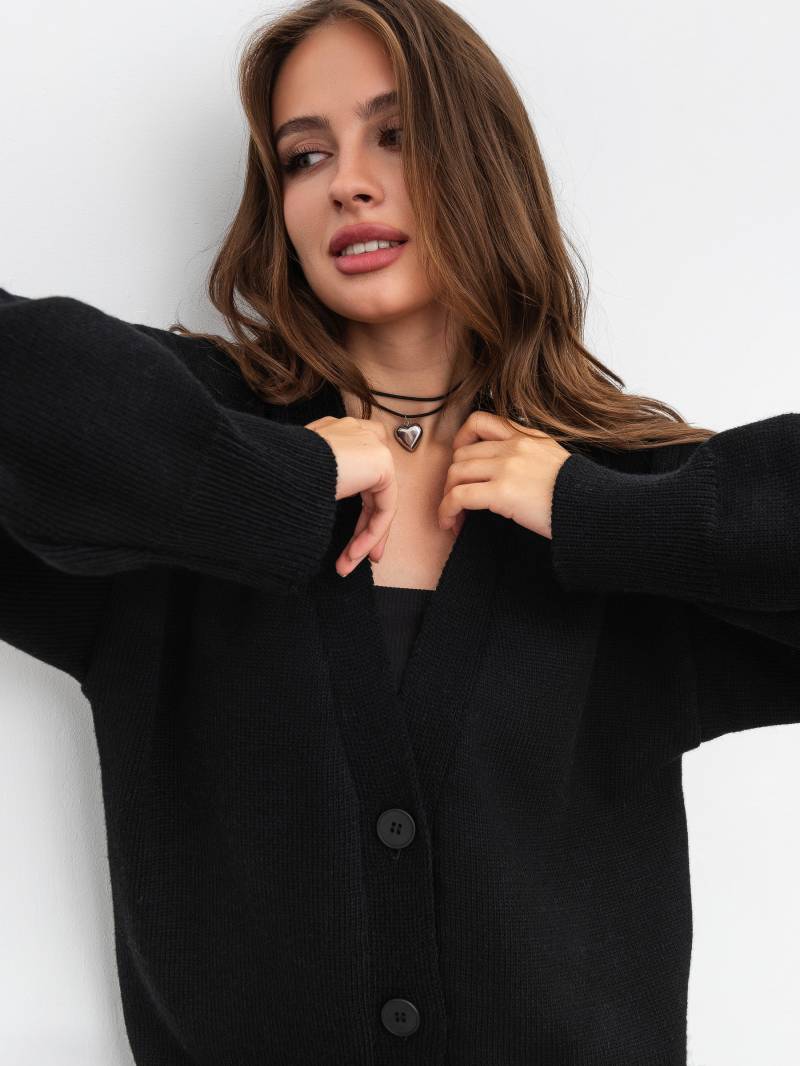 Кардиган «Веллор» Romashka, Черный, M|L 16983