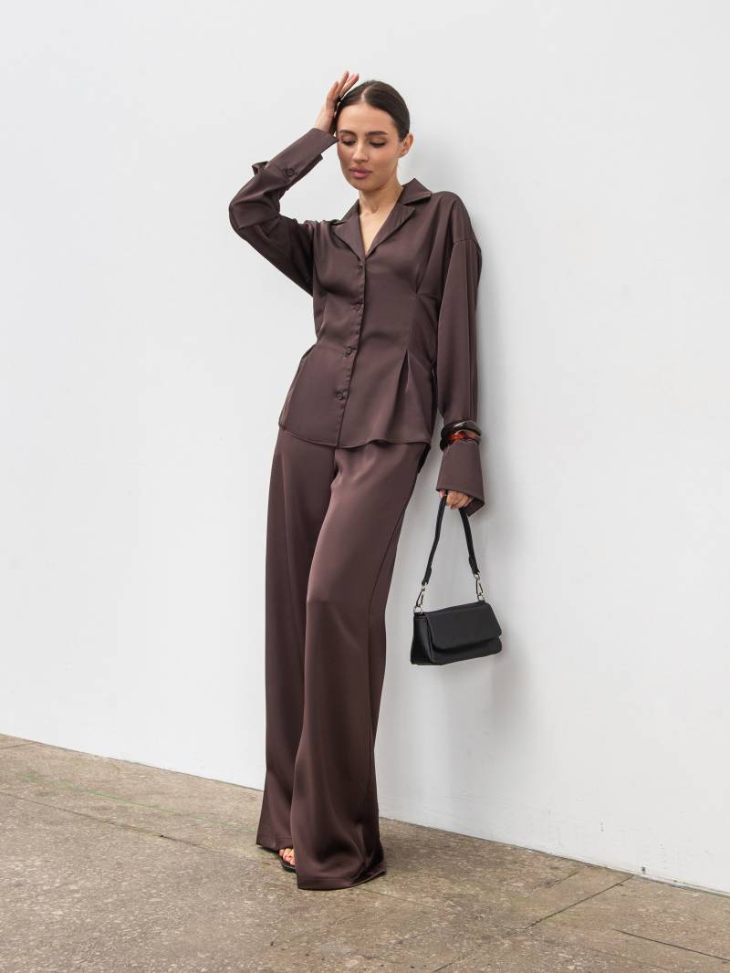 Рубашка "Моун" Romashka, Шоколадный, S|M 19876