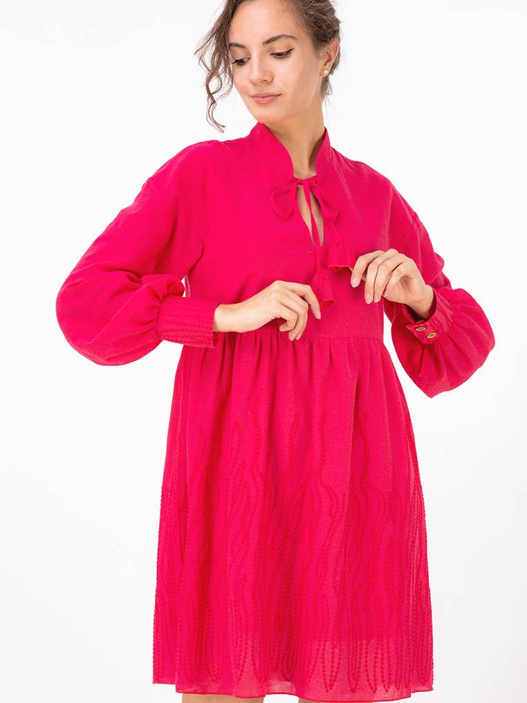 Платье "Авиньон" свободного кроя БРАК, Розовый, M|L 12203