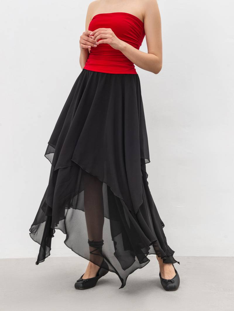 Юбка «Еннис» Romashka, Черный, L|XL 17892