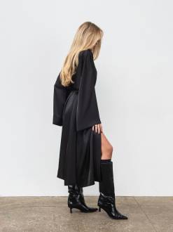 Кимоно удлиненное &quot;Найт&quot; Romashka, Черный, One size 19856