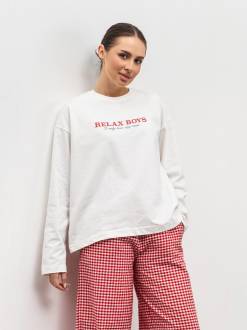 Лонг "Сорри бойз" Romashka, Молочный+, One size 20016