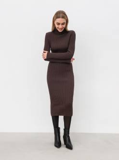 Платье макси "Валлетри" Romashka, Коричневый, XS|S 17102