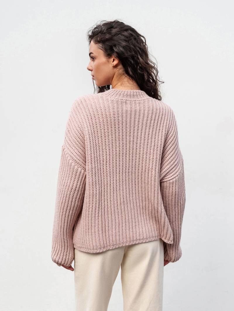 Свитер "Кентукки" свободного кроя Romashka, Розовый, One size 19707