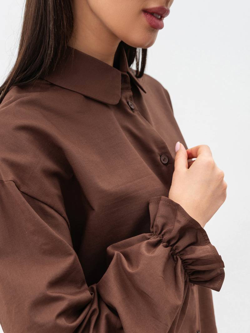 Рубашка "Шарлотка" Romashka, Коричневый, XS|S 18744