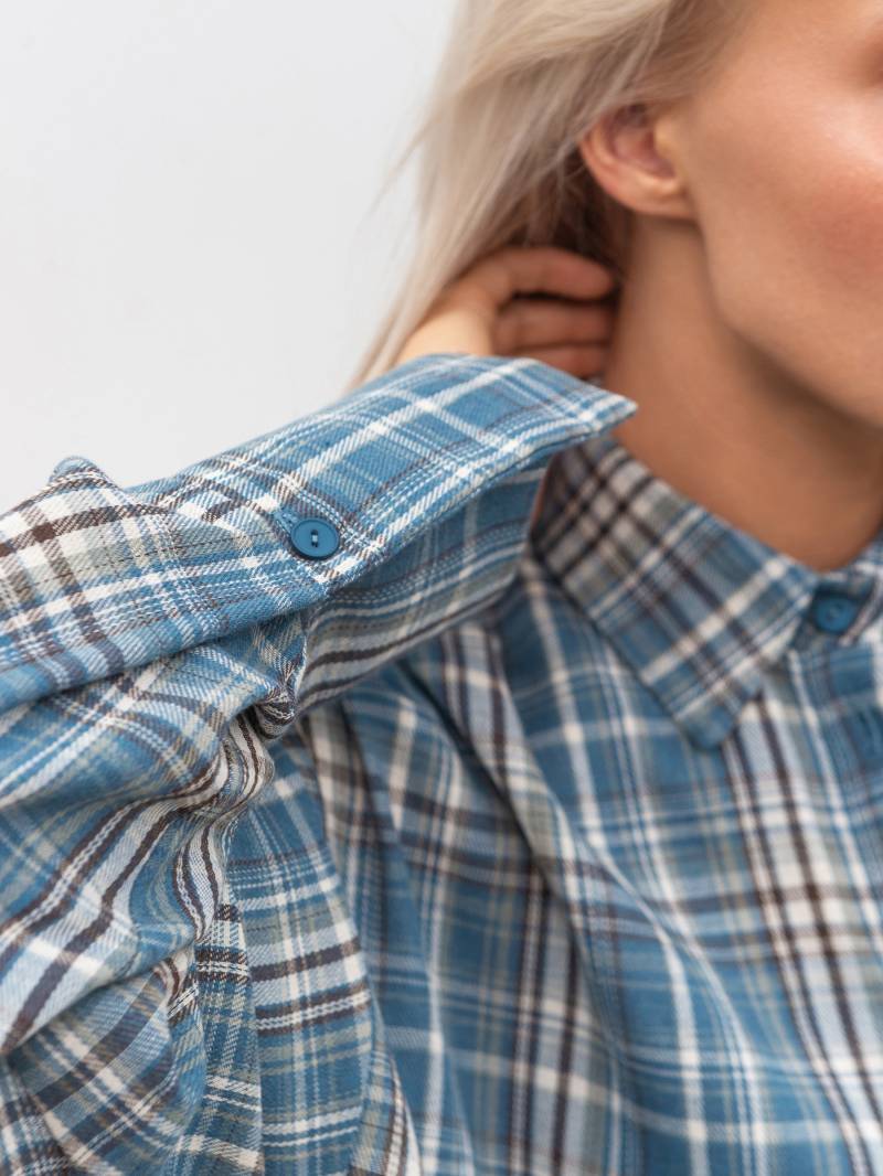 Рубашка "Паттерн" Romashka, Голубой+, L|XL 18959