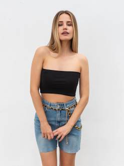 Топ бандо "Сантос" Romashka, Черный, M 14099