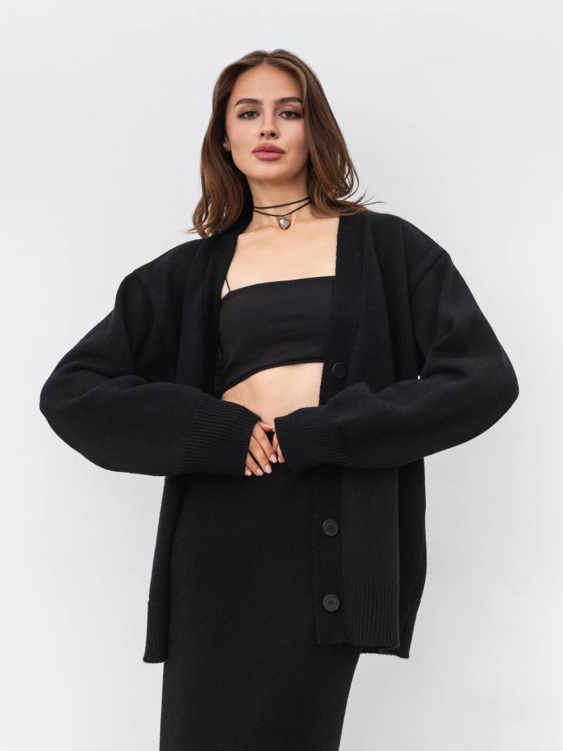 Кардиган «Веллор» Romashka, Черный, S|M 16982