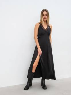 Платье миди "Нимфа" Romashka, Черный, M 19117