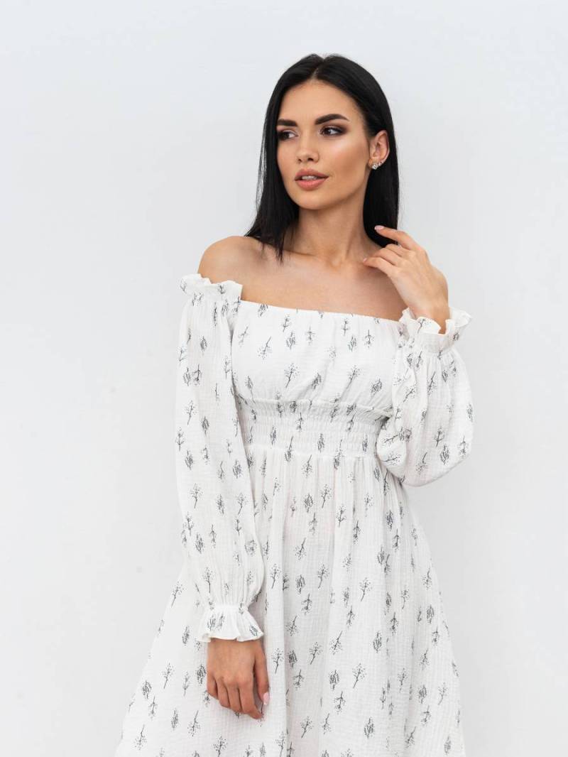 Платье «Медельин» Romashka, Молочный+, S|M 16399