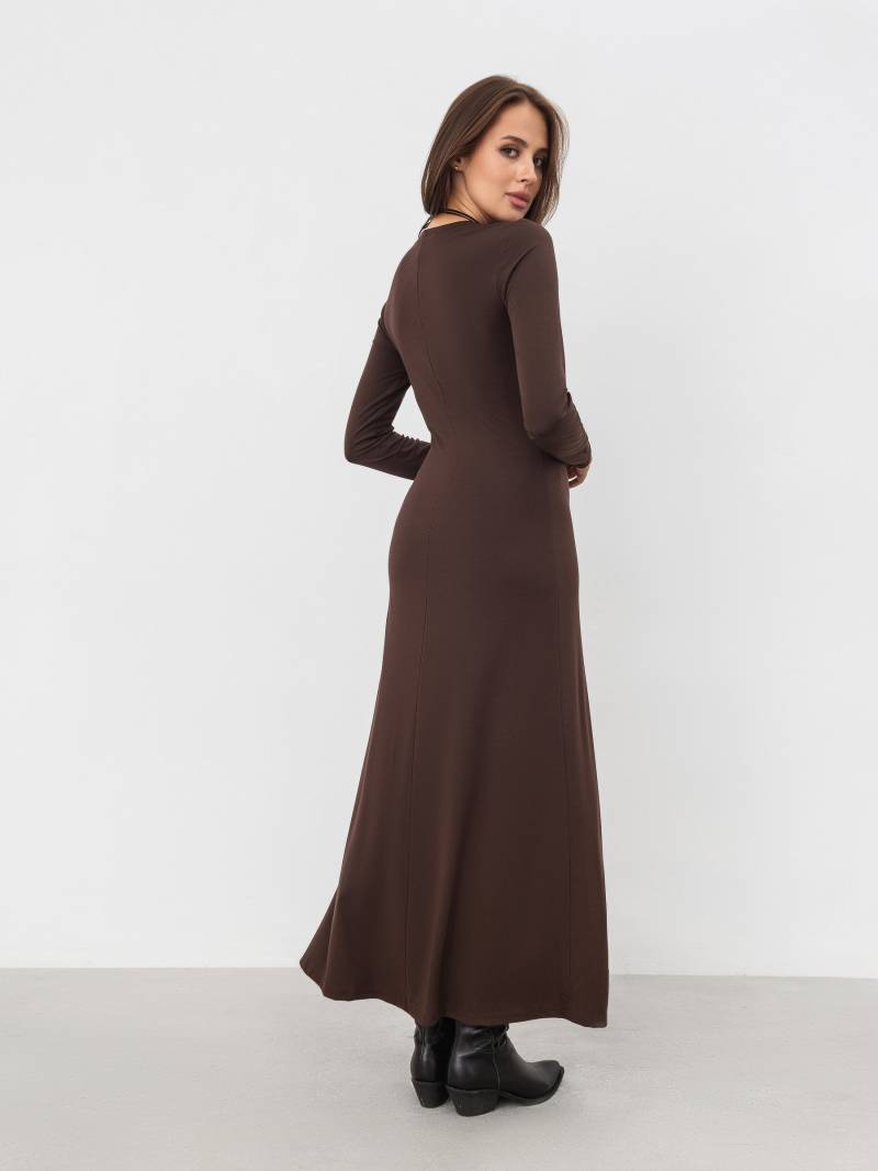 Платье "Люцерн" Romashka, Коричневый, L 17207