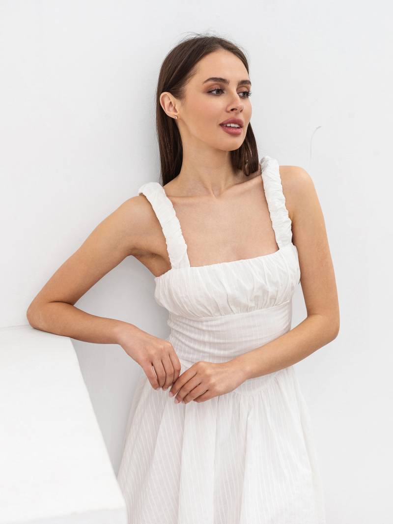 Платье "Лебідка" Romashka, Белый, M|L 19303