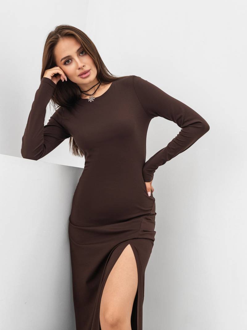 Платье "Люцерн" Romashka, Коричневый, S 17205