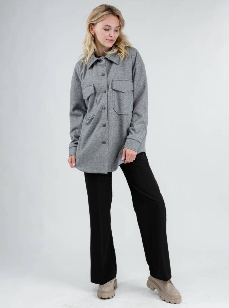 Куртка-рубашка "Спрингфилд" Romashka, Серый, M|L 10405