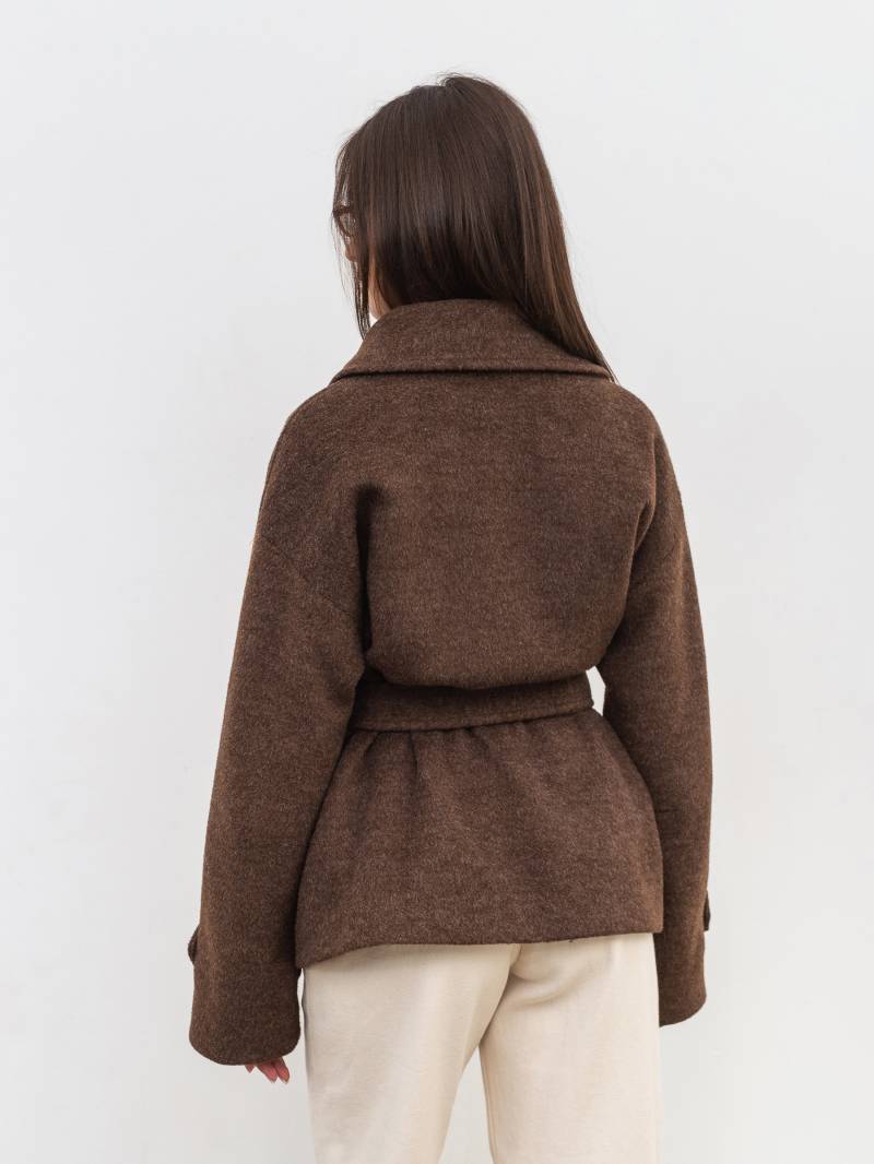 Пальто «Фельт» Romashka, Коричневый, XS|S 19822
