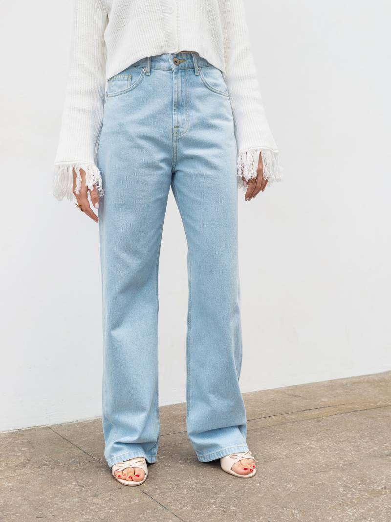 Джинсы "Тайт" Romashka, Светло-голубой, XS 20045