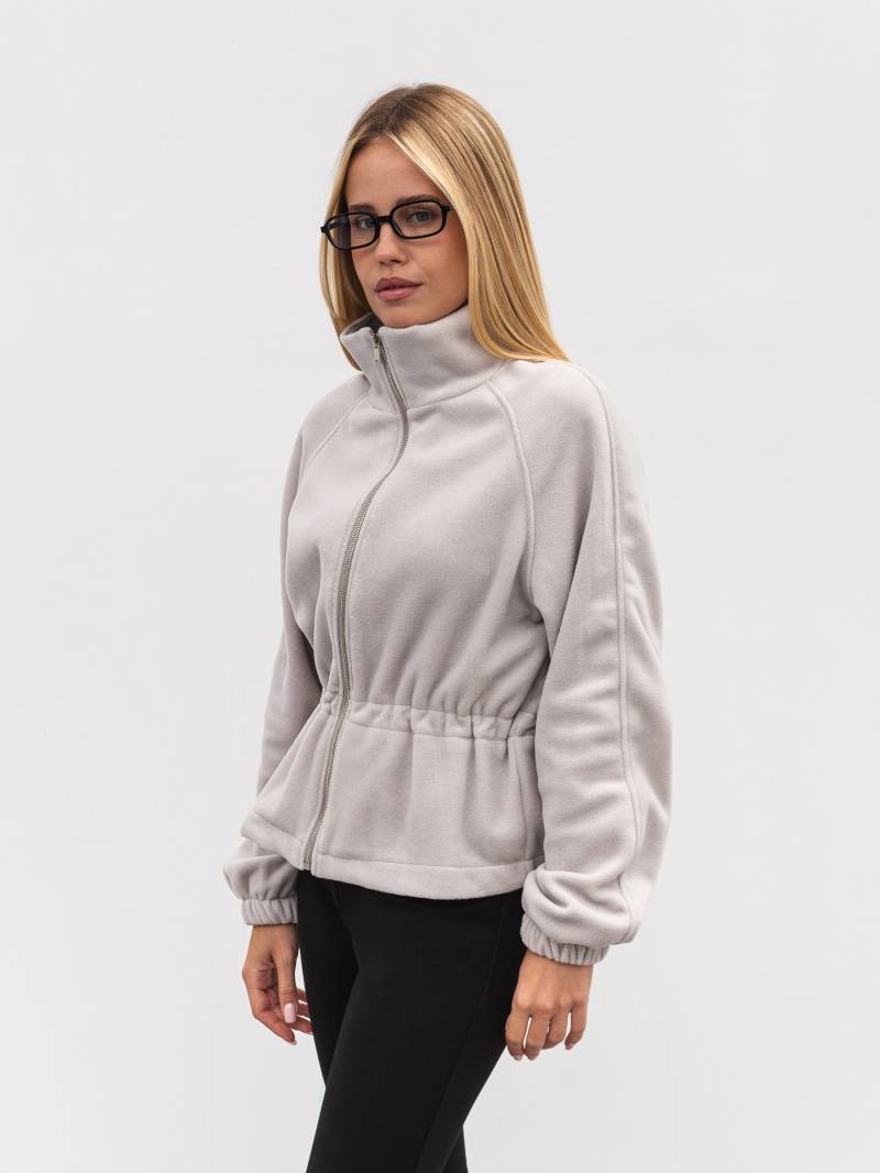 Флисовый бомбер с кулиской «Сноу» Romashka, Серый, XS|S 20745