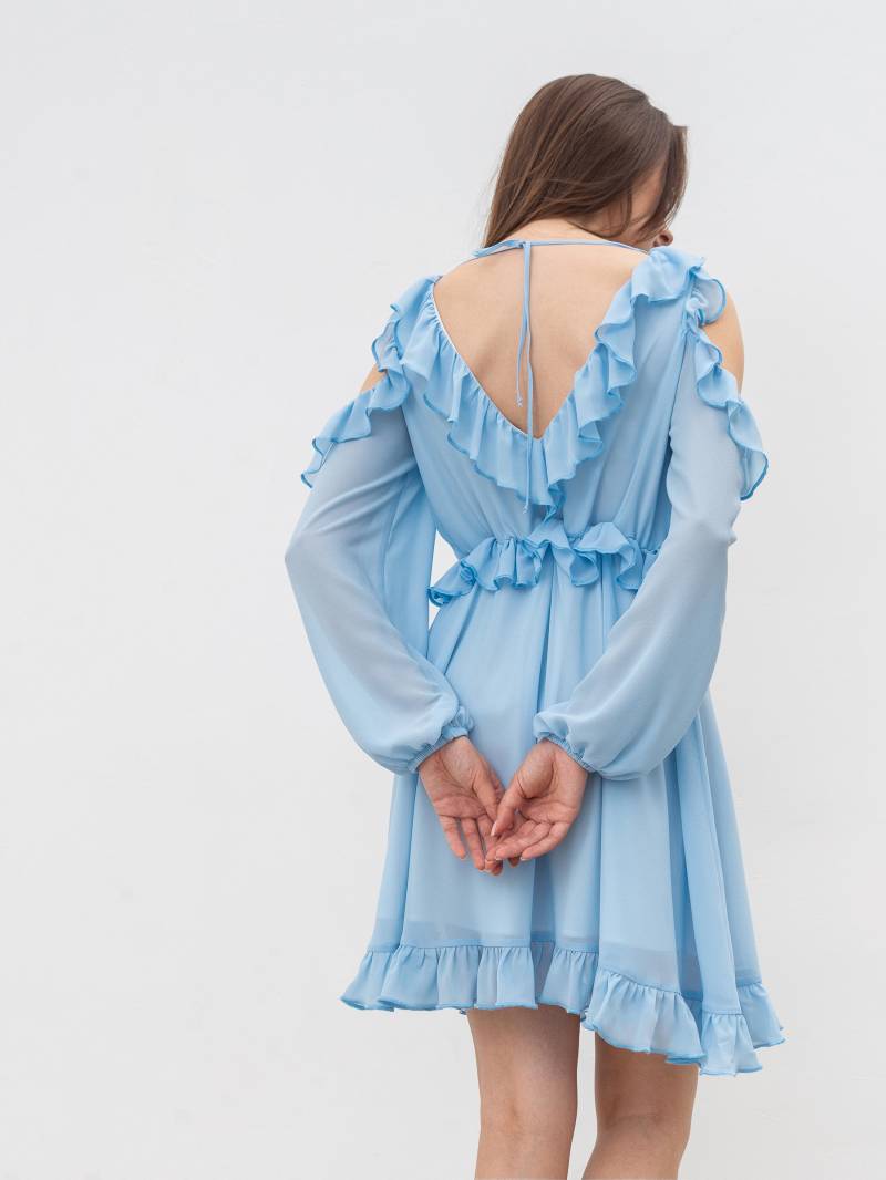 Платье «Корше» Romashka, Голубой, M|L 17335