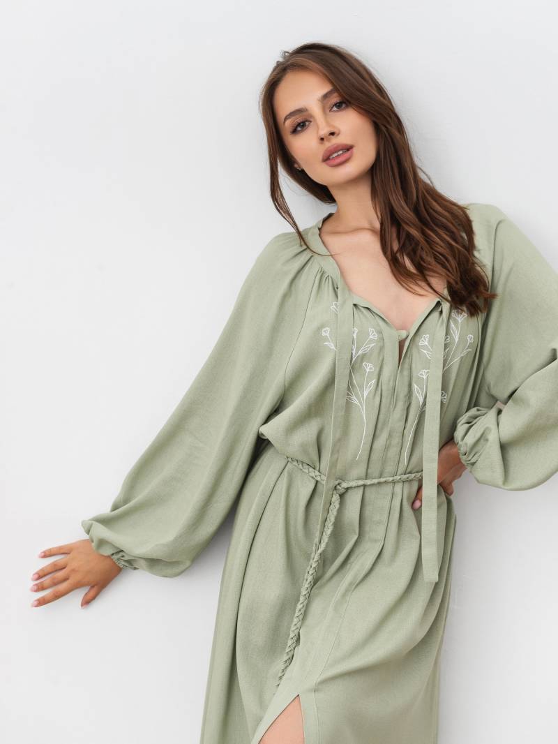 Платье миди «Лейте» Romashka, Фисташковый, L|XL 17865