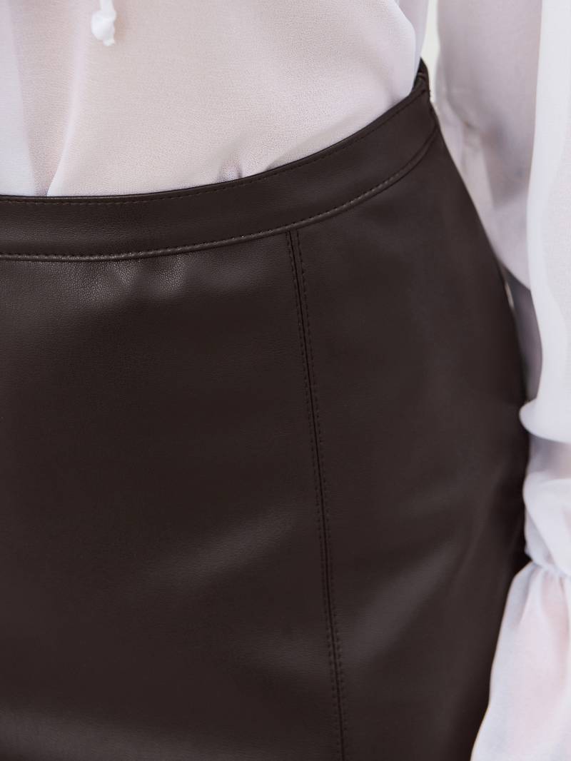 Юбка миди "Унна" Romashka, Коричневый, XL 19081