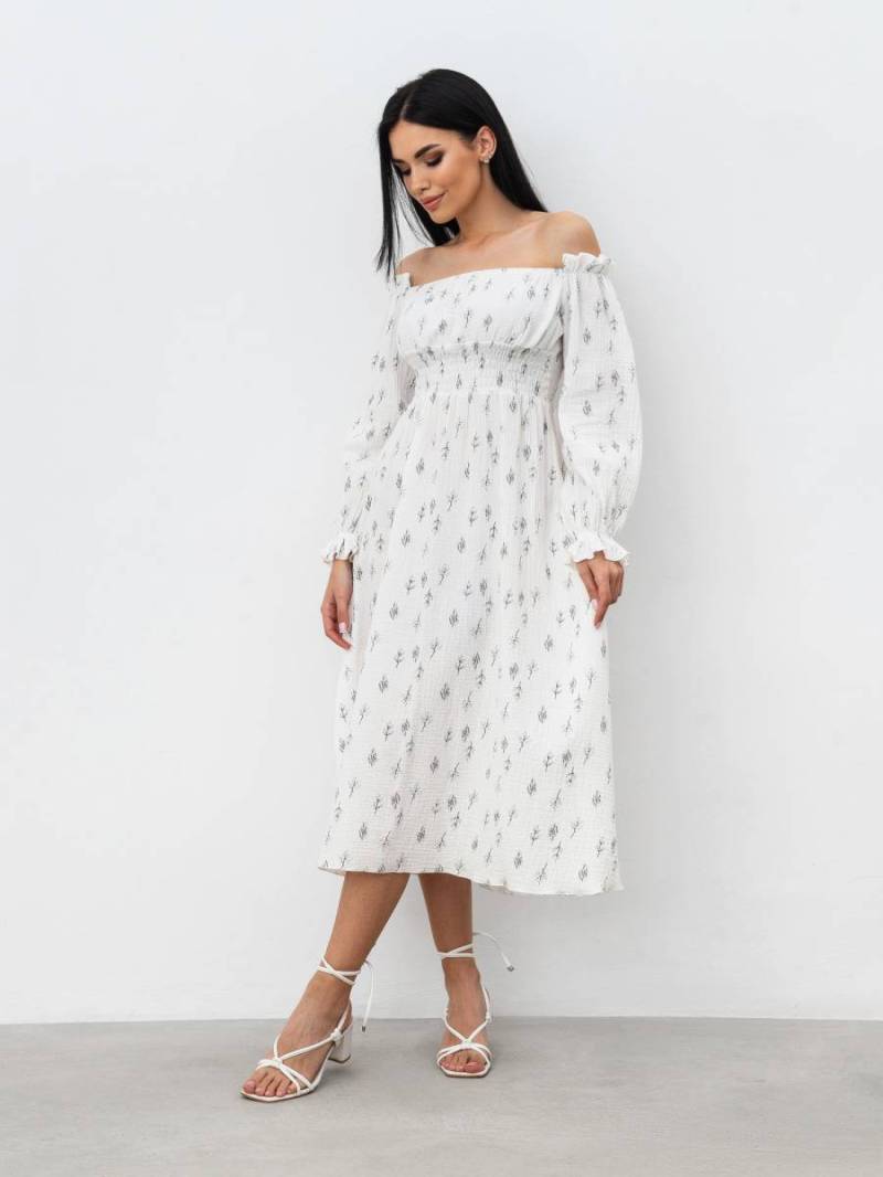 Платье «Медельин» Romashka, Молочный+, S|M 16399