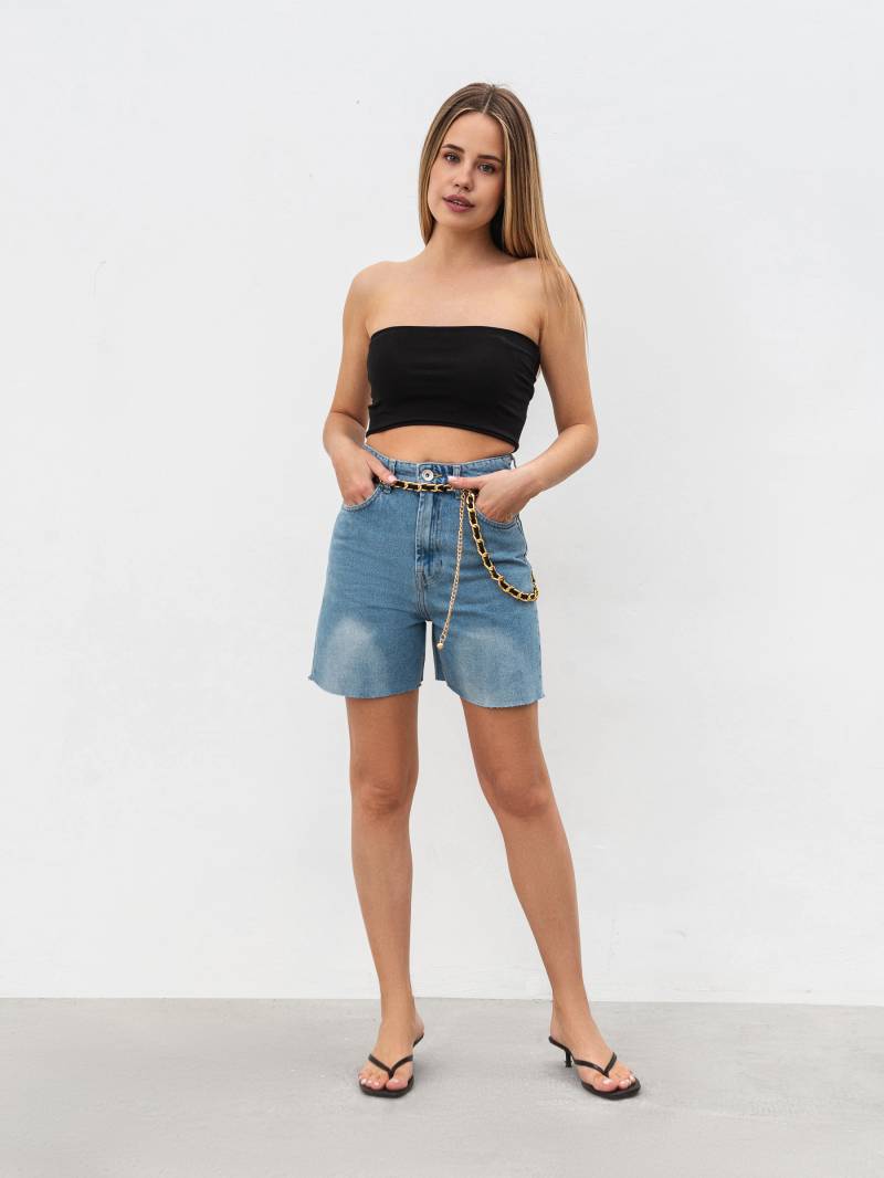 Шорты "Флоу" Romashka, Голубой, M 19269