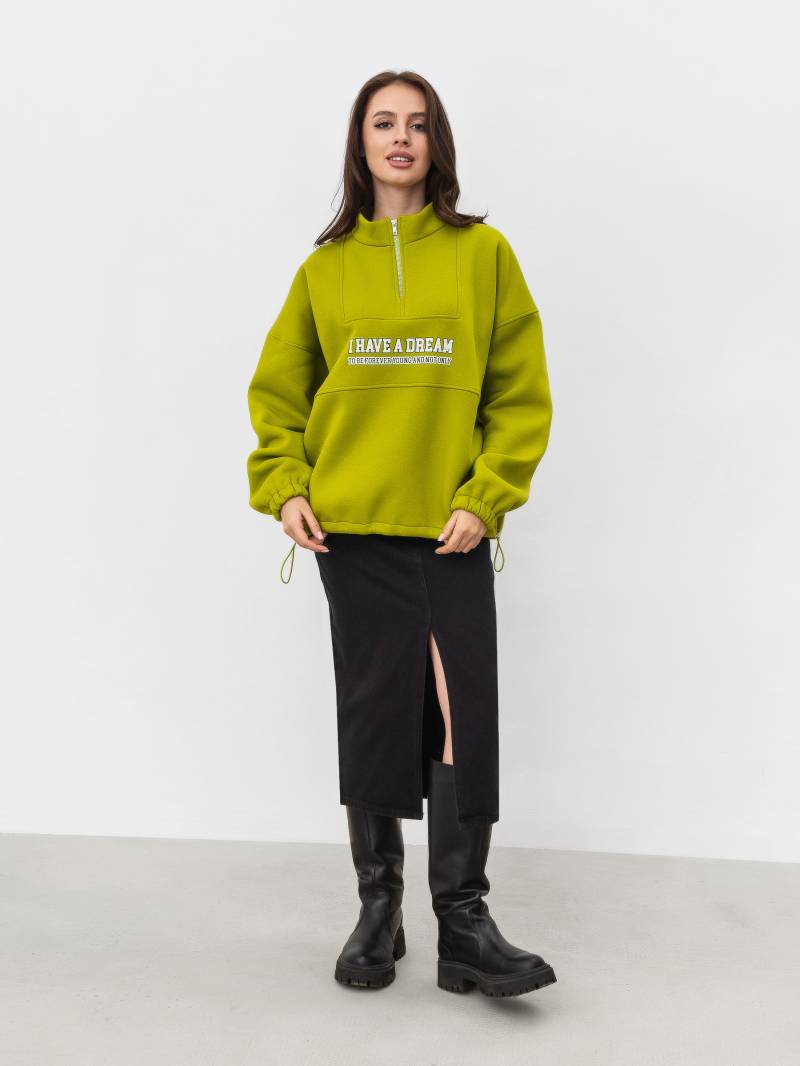 Свитшот "Маклин" Romashka, Оливковый, XS|S 17051