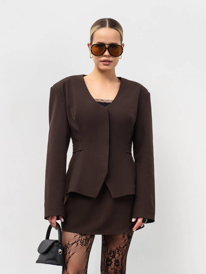 Пиджак "Мангеттен" Romashka, Коричневый, XS|S 19994