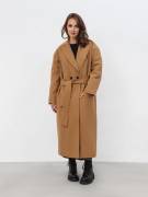 Пальто "Мангейм" свободного кроя Romashka, Песочный, S|M 11263