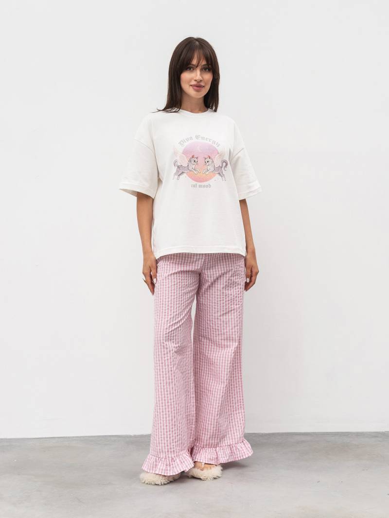 Футболка "Дива" Romashka, Белый+, One size 20385