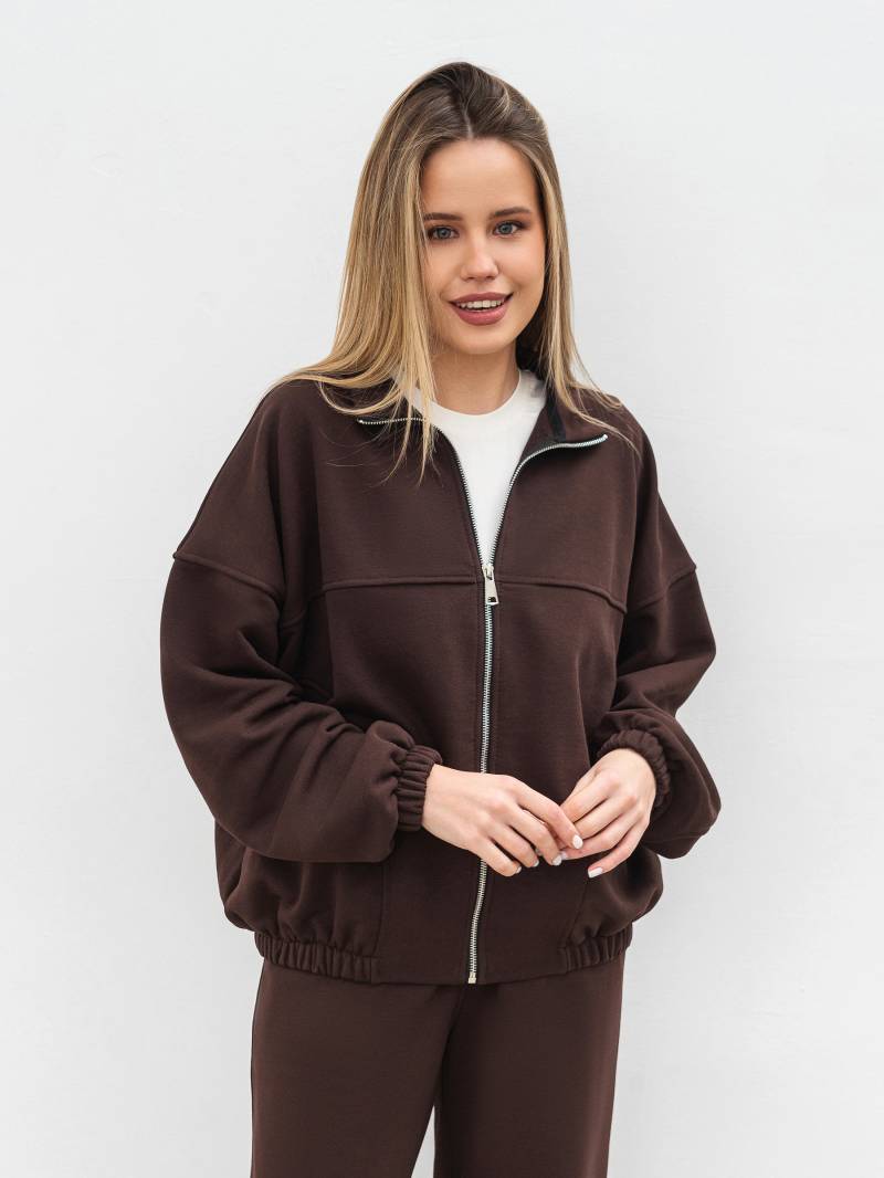 Бомбер "Бабл" Romashka, Коричневый, XS|S 18976