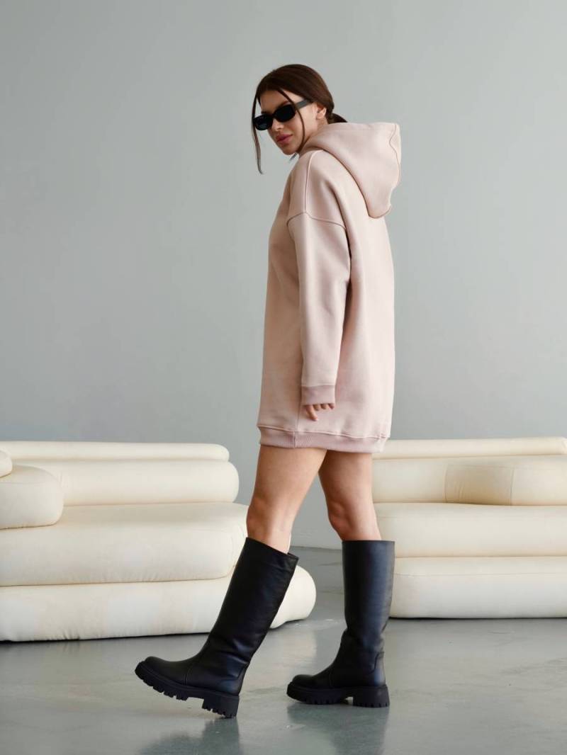 Платье-худи «Канзас» Romashka, бежевый, One size 14676