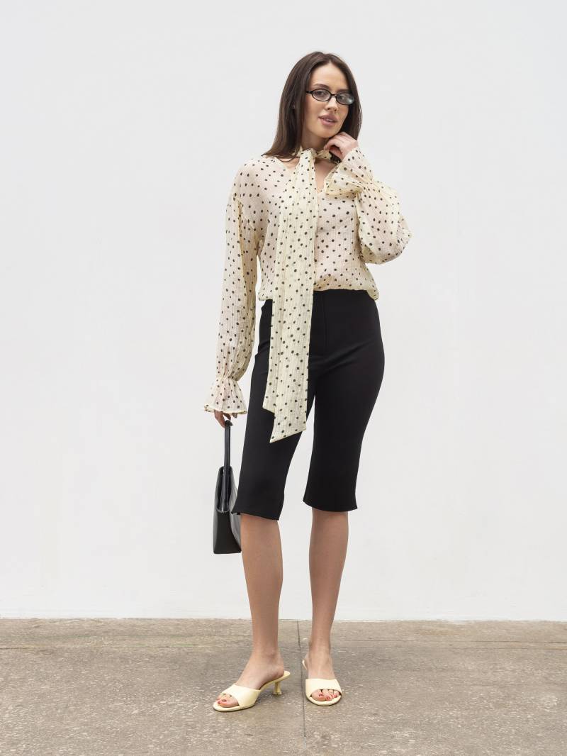 Блуза из тенселя "Белль" Romashka, Бежевый+, M|L 20221