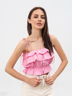 Топ "Лоле" Romashka, Розовый, XS|S 15574