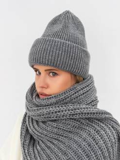 Шапка "Нанси" Romashka, Темно-серый 16885