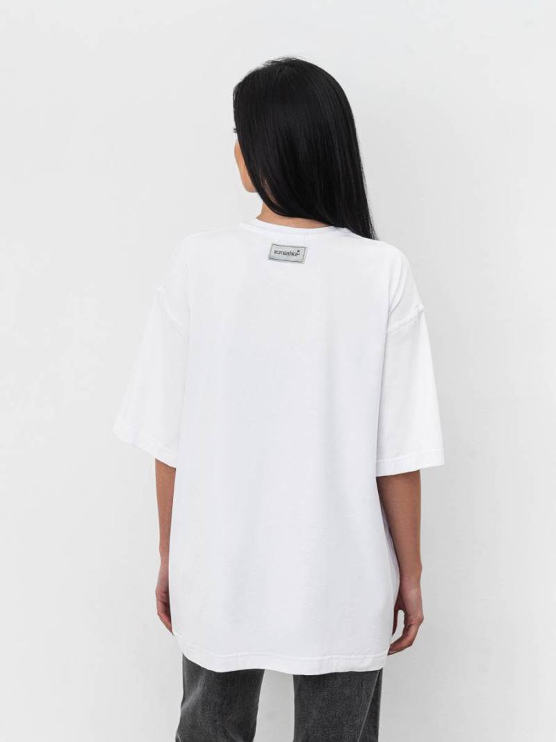 Футболка «Элизабет» Romashka, Белый, One size 16340