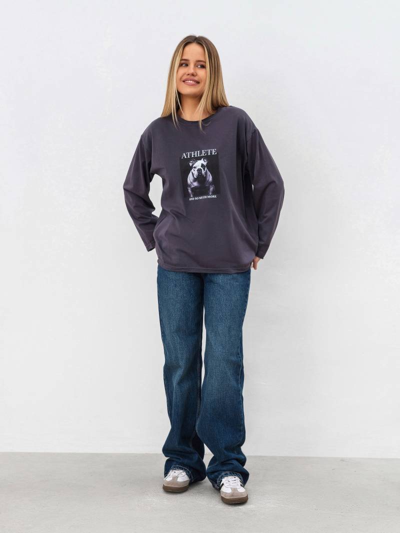 Лонг "Вайб" Romashka, Серый, XS|S 18832