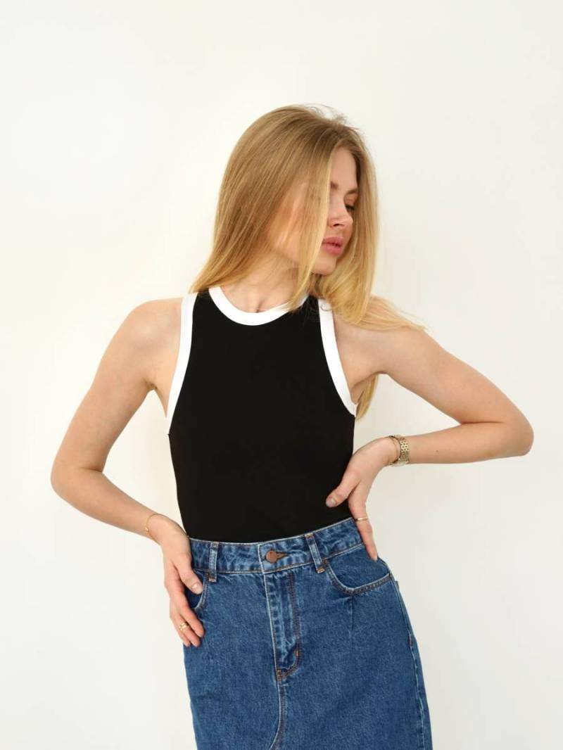 Майка «Нитра» Romashka, Черный+, M 15428