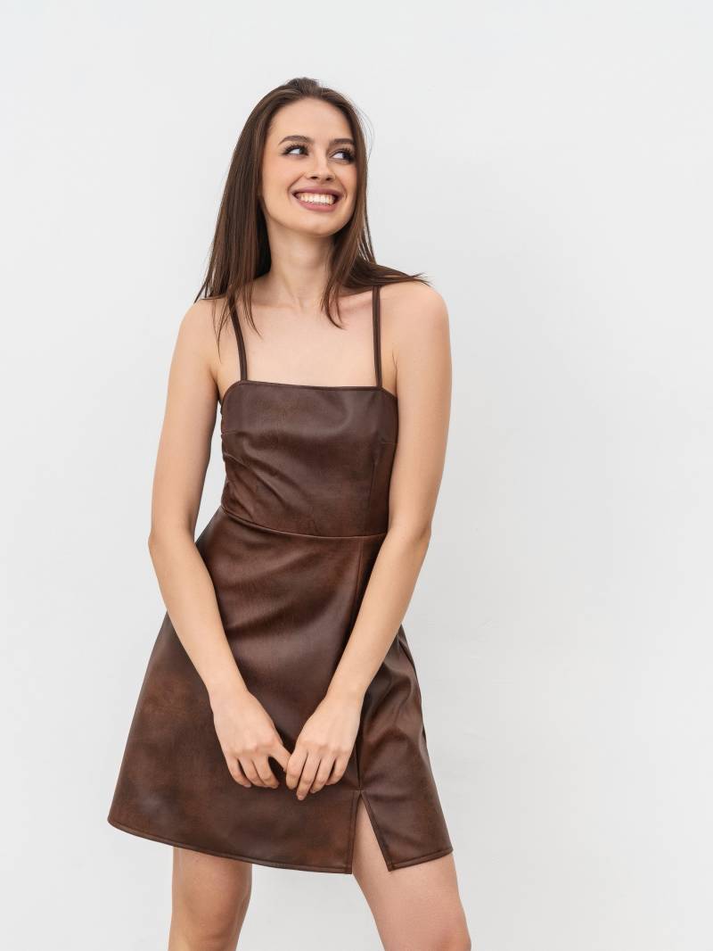 Платье "Откровенная" Romashka, Коричневый, L 17373