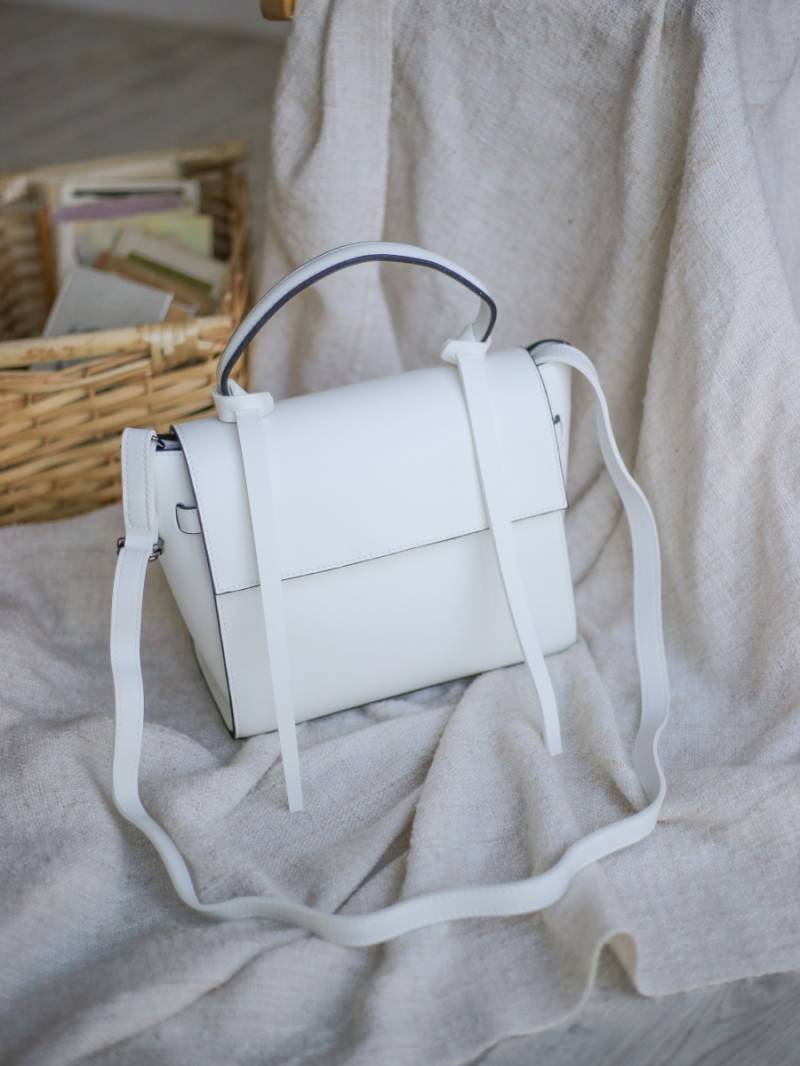 Сумка-трапеция "Рокфорд" с двумя завязками Romashka, Белый (3459)