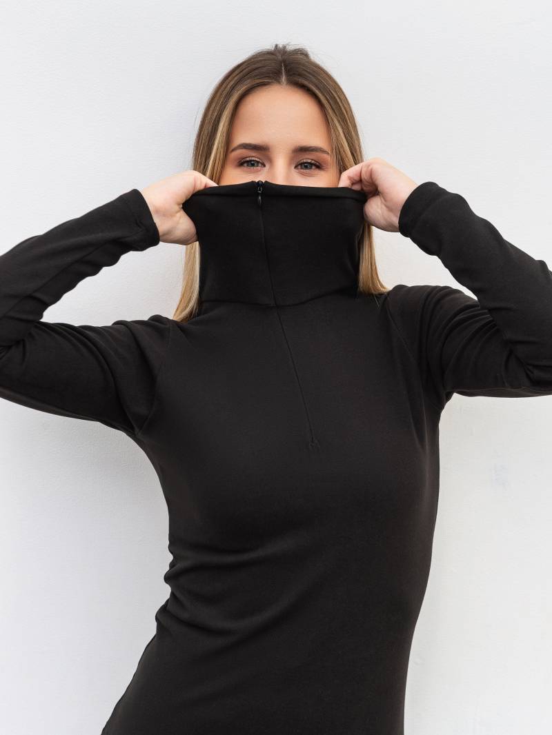 Лонг из микрофлиса "Полярис" Romashka, Черный, S 19900