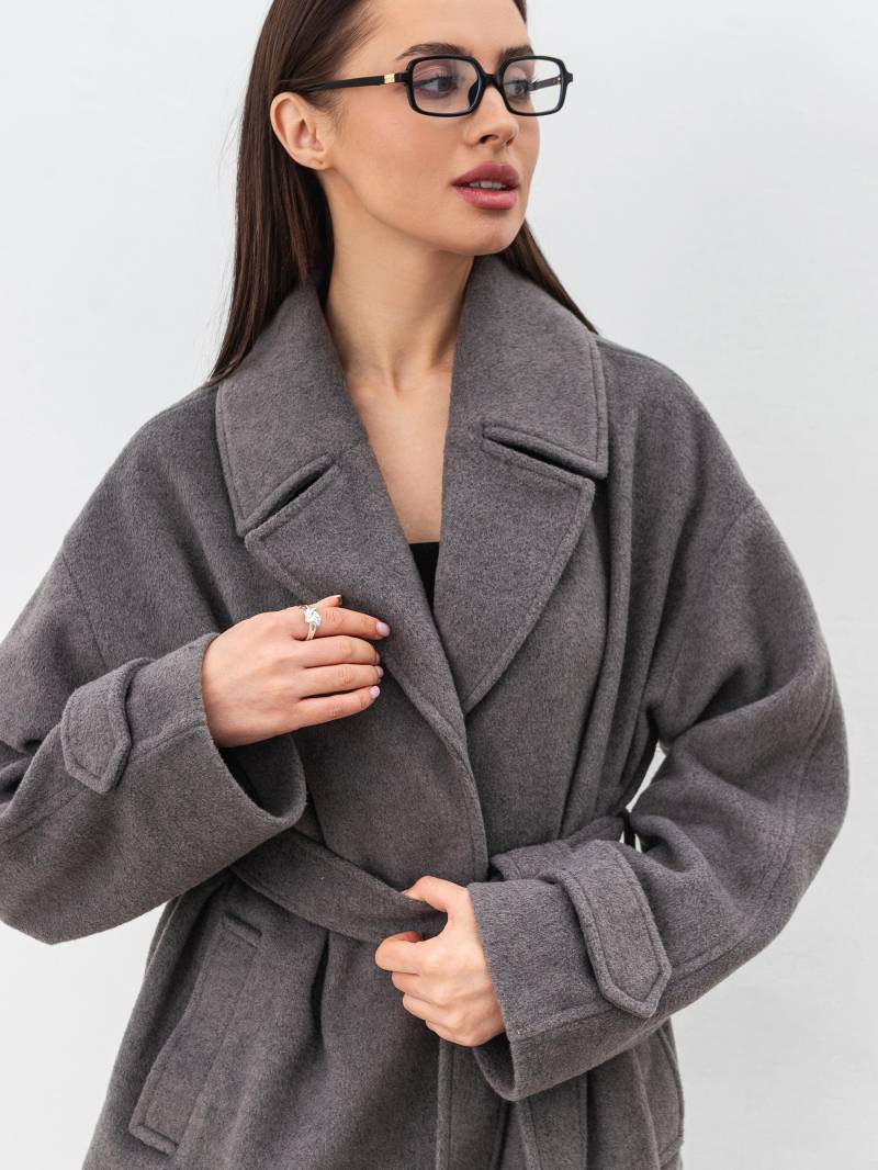 Пальто «Фельт» Romashka, Серый, L|XL 18864